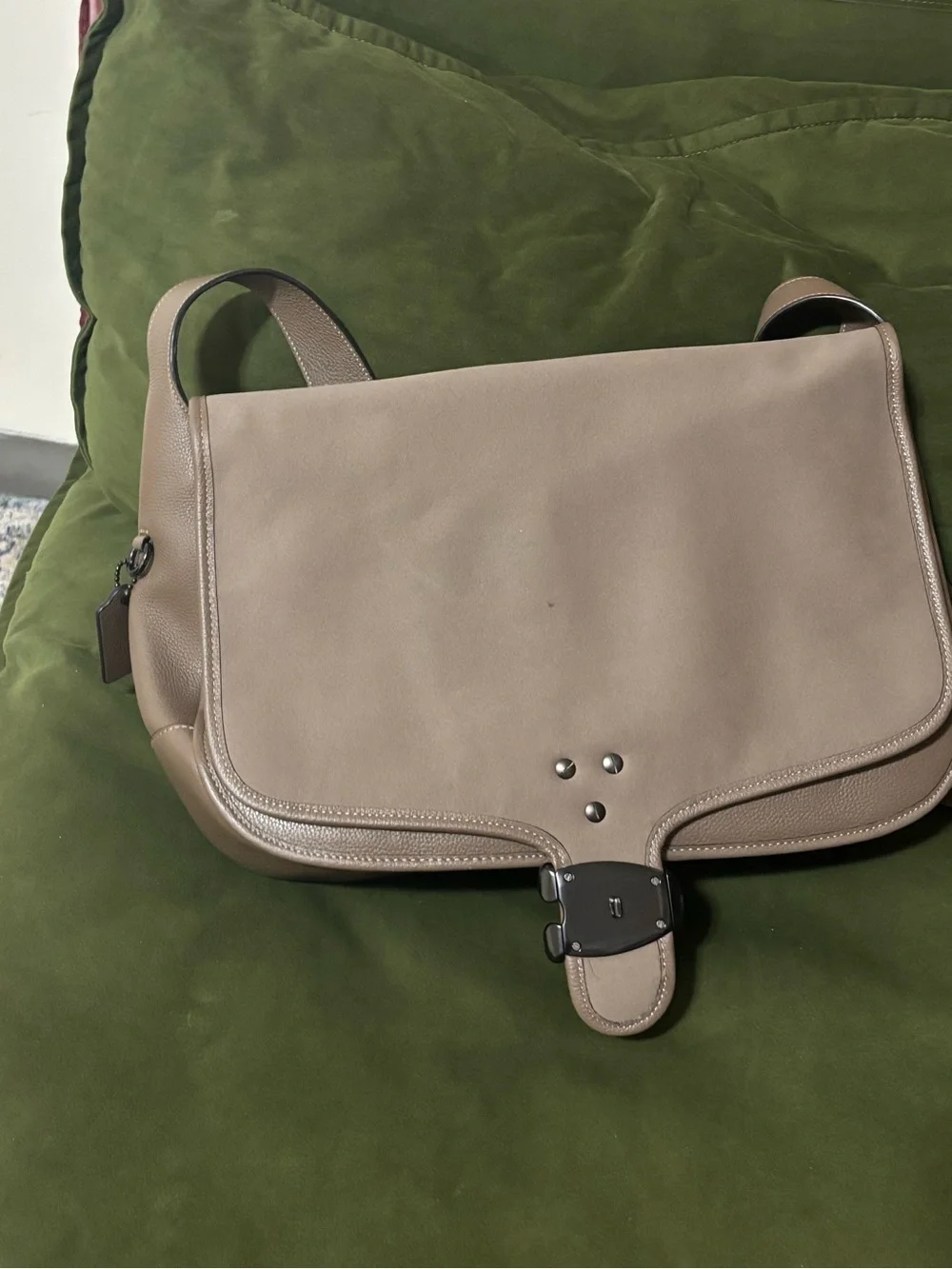 Coach leather messenger
